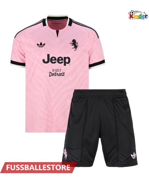 Günstige Juventus Kerim Alajbegovic #17 Auswärts Trikotsatzt Kinder 2026-27 Kurzarm (+ Kurze Hosen)